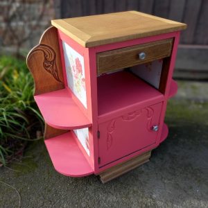 Petit meuble "Rose anglais"