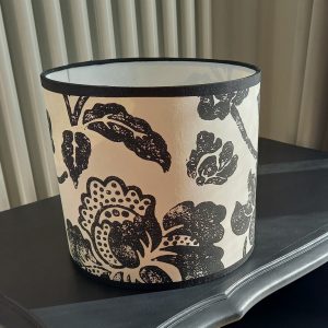 Abat-jour Fleurs noires