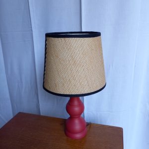 Lampe à poser "rouge et noir"